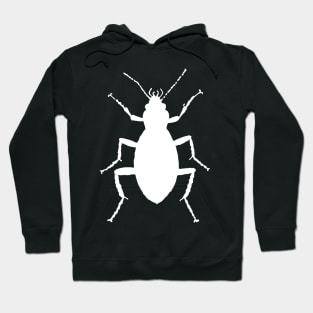 Ground beetle, white Hoodie